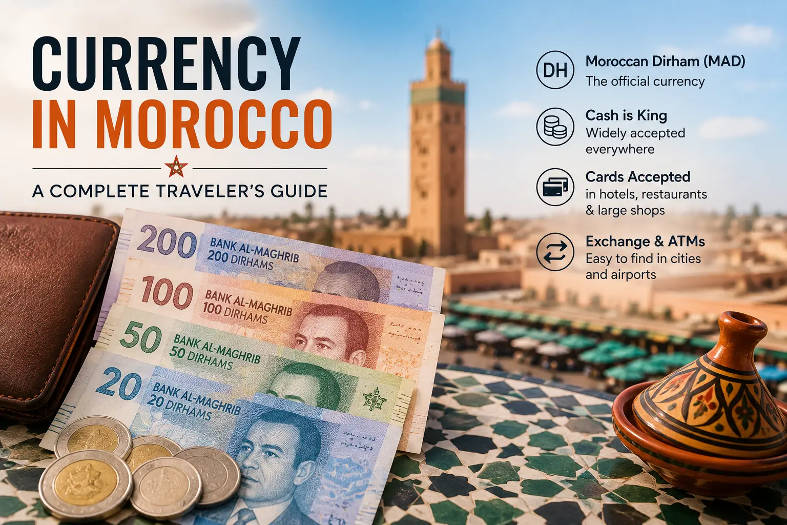 Currency in Morocco: Cash, Cards, ATMs & Exchange Guide